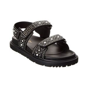 Dior Dioract Leather Sandal, Black